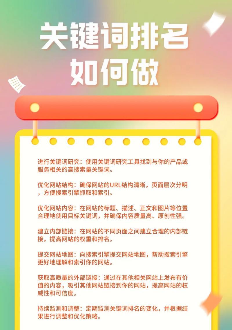 如何优化网站关键词排名？