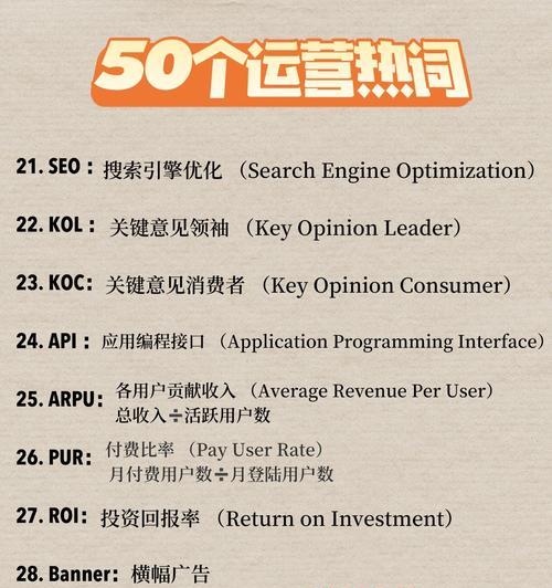 SEO优化行业术语全解析？如何快速掌握这些关键词？