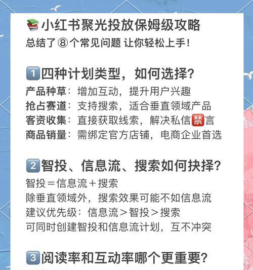 小红书聚光关键词投放设置步骤