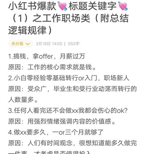 小红书关键词梗是什么意思？